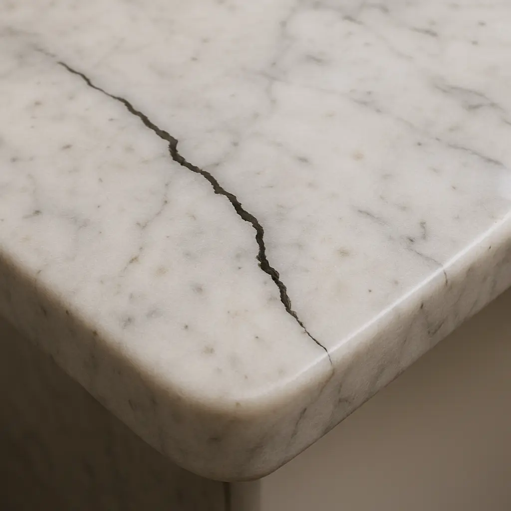 Marble crack